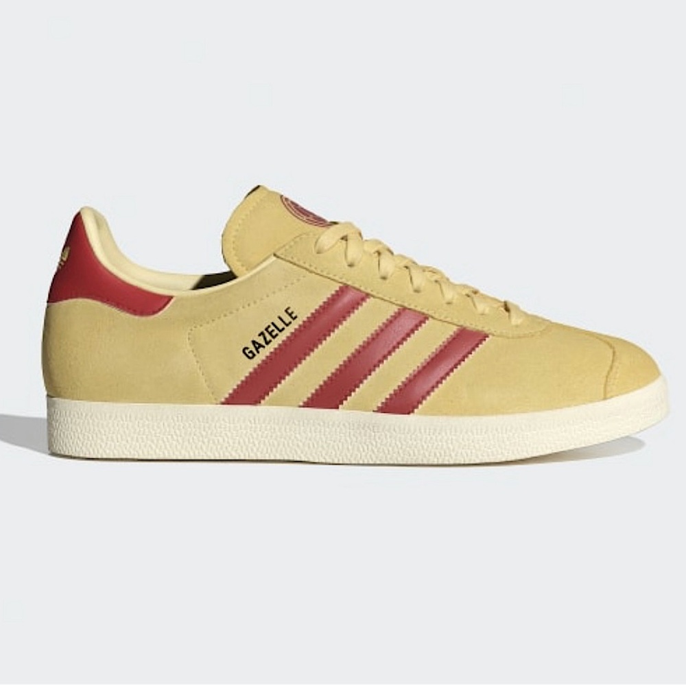 Butter Yellow & Rust Red Adidas Gazelle - Women 8 - NEW IN BOX - Columbia Collec
